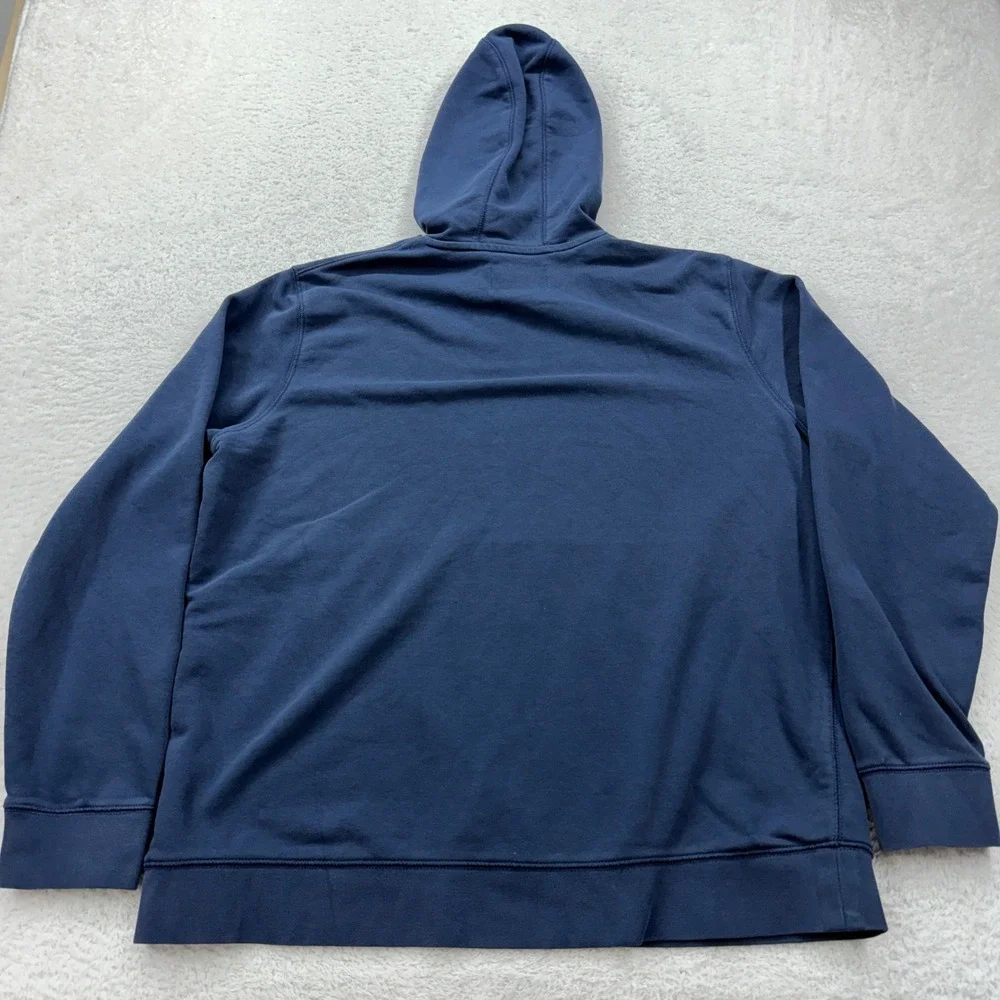 Jordan Navy Blue V Logo Graphic Pullover‎ Hoodie Mens Large Jumpman Sweatshirt